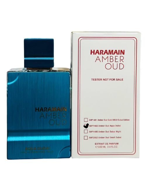 Amber-Oud-Aqua-Dubai-Tester.jpg Amber Oud Aqua Dubai Tester By Al Haramain - Image 1