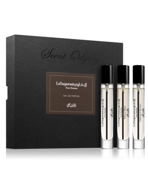 La-Yuqawam-Mini-Set-By-Rasasi-the-perfume-shop-pk.jpg Scent Odyssey La Yuqawam Pour Homme By Rasasi - Image 1