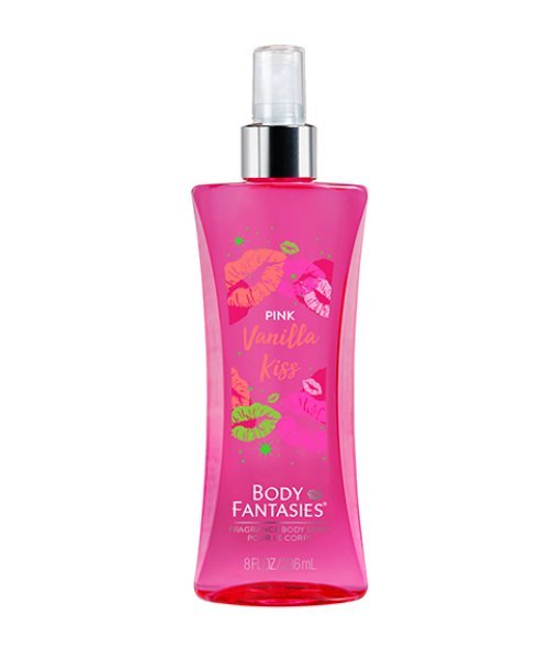 Vanilla-kiss-the-perfume-shop.jpg Body Fantasies Pink Vanilla Kiss Mist For Women - Image 1